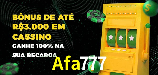 Afa777 melhor bônus de depósito
