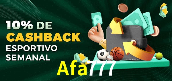 10% de bônus de cashback na Afa777